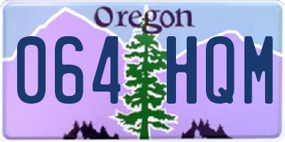 OR license plate 064HQM