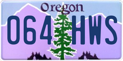 OR license plate 064HWS