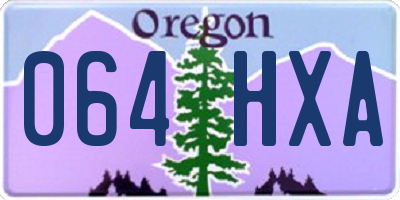 OR license plate 064HXA
