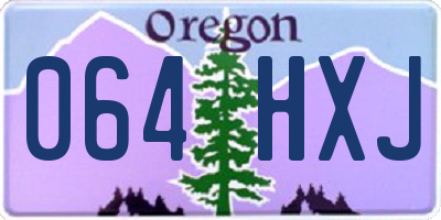 OR license plate 064HXJ