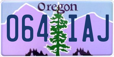OR license plate 064IAJ