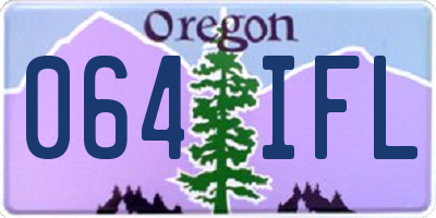 OR license plate 064IFL