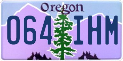 OR license plate 064IHM