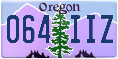 OR license plate 064IIZ