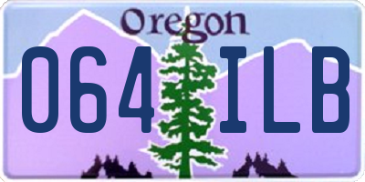OR license plate 064ILB