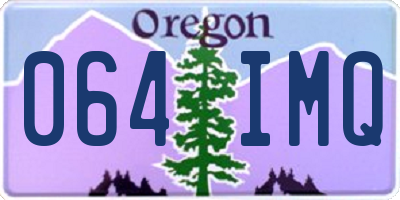 OR license plate 064IMQ