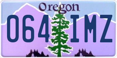 OR license plate 064IMZ