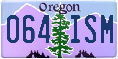 OR license plate 064ISM