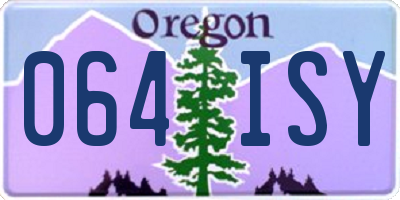 OR license plate 064ISY