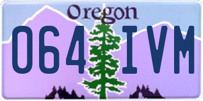 OR license plate 064IVM