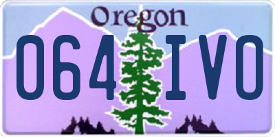 OR license plate 064IVO