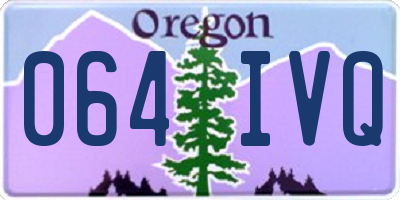 OR license plate 064IVQ