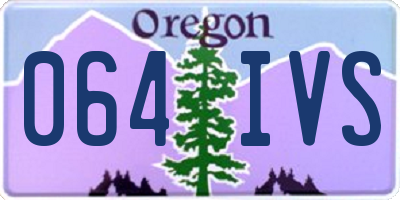 OR license plate 064IVS