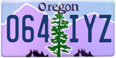 OR license plate 064IYZ