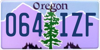 OR license plate 064IZF