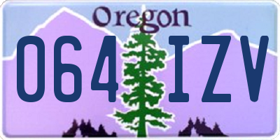 OR license plate 064IZV