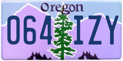 OR license plate 064IZY