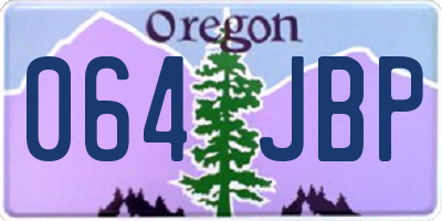 OR license plate 064JBP