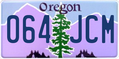 OR license plate 064JCM