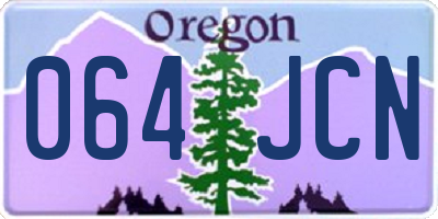 OR license plate 064JCN