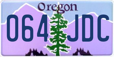OR license plate 064JDC