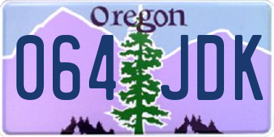 OR license plate 064JDK