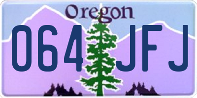 OR license plate 064JFJ