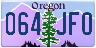 OR license plate 064JFO