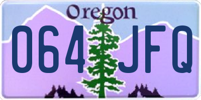 OR license plate 064JFQ