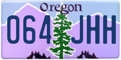 OR license plate 064JHH