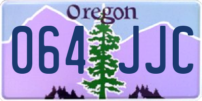 OR license plate 064JJC