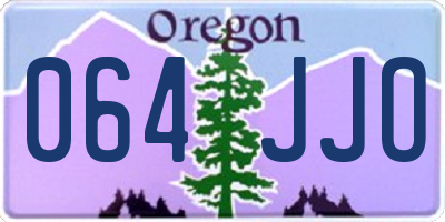 OR license plate 064JJO