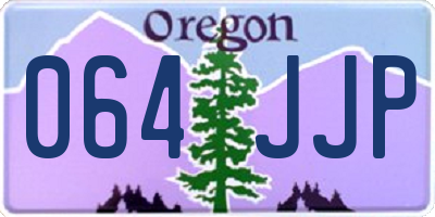 OR license plate 064JJP
