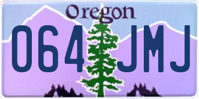 OR license plate 064JMJ