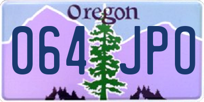 OR license plate 064JPO
