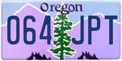 OR license plate 064JPT