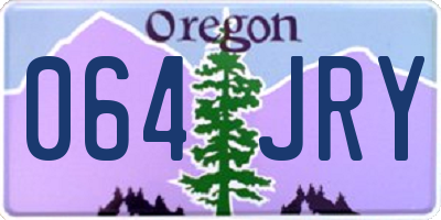 OR license plate 064JRY