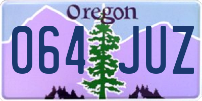 OR license plate 064JUZ
