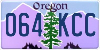 OR license plate 064KCC