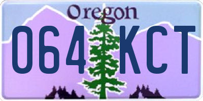 OR license plate 064KCT