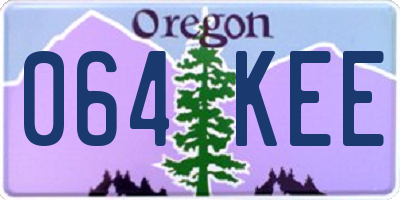 OR license plate 064KEE