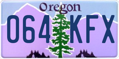 OR license plate 064KFX