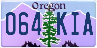 OR license plate 064KIA