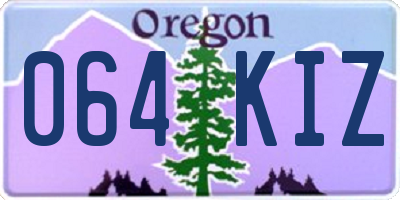 OR license plate 064KIZ