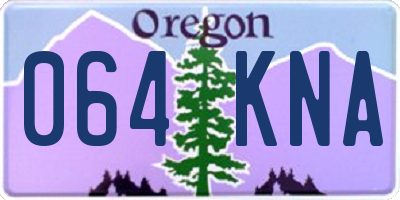 OR license plate 064KNA