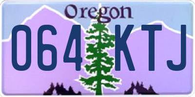 OR license plate 064KTJ