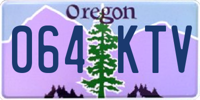 OR license plate 064KTV