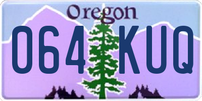OR license plate 064KUQ