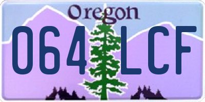 OR license plate 064LCF