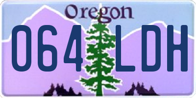 OR license plate 064LDH